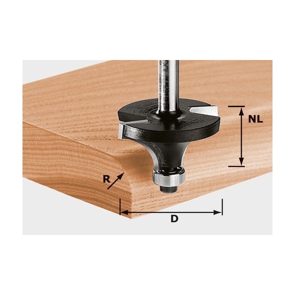 Festool Zaobľovacia fréza HW S8 D19,1/R3 KL