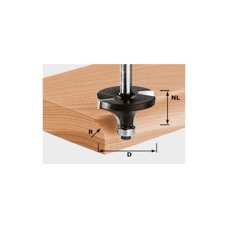 Festool Zaobľovacia fréza HW S8 D19,1/R3 KL