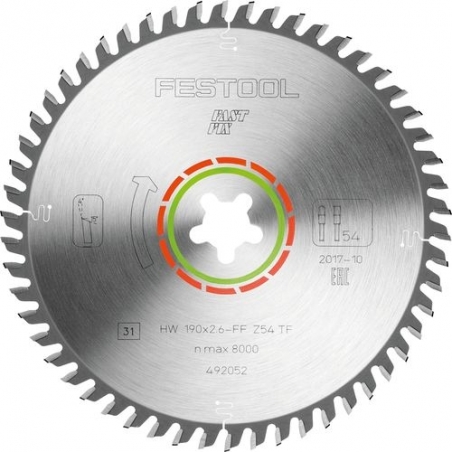 Festool Špeciálny pílový kotúč 190x2,6 FF TF54