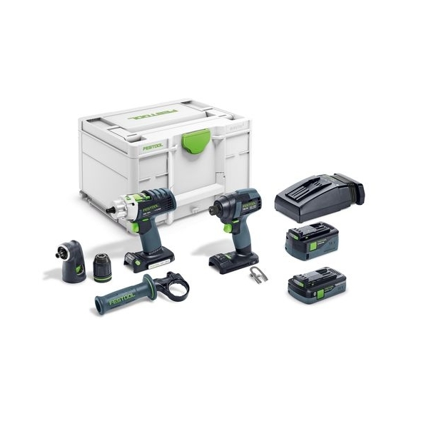 Festool Súprava skrutkovačov a vrtákov TID18 5,2/4,0 I-Set PDC18