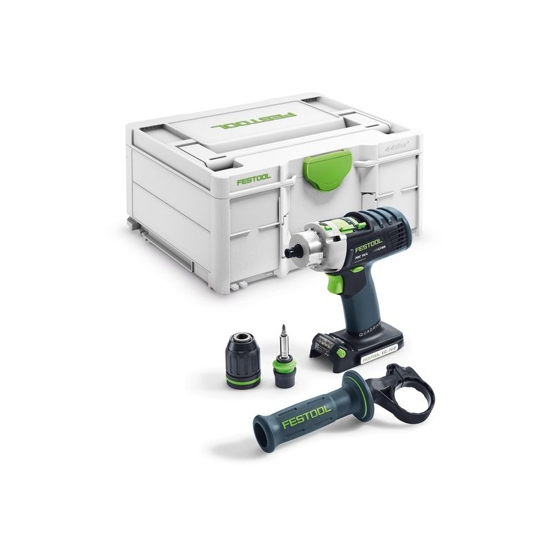 Festool Akumulátorový skrutkovač s príklepom PDC 18/4-Basic QUADRIVE