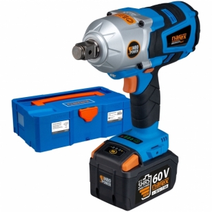 Narex ASR 607-3HTB - 60v BRUSHLESS JUMBO POWER bezuhlíkový rázový uťahovač s reguláciou Výkonu na n