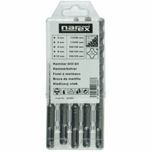 Narex SDS-plus PRO 4 - Súprava Vrtákov 4 PLUS do betónu