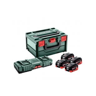 METABO BASIC-SET 4X LIHD 10AH + ASC 145 DUO + METABOX (685143000)