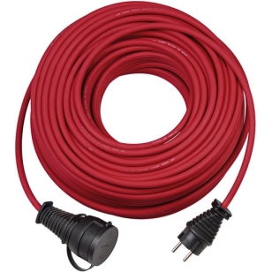 Brennenstuhl Kvalitný gumený predlžovací kábel IP44, 25 m, cervený H05RR-F 3G1,5