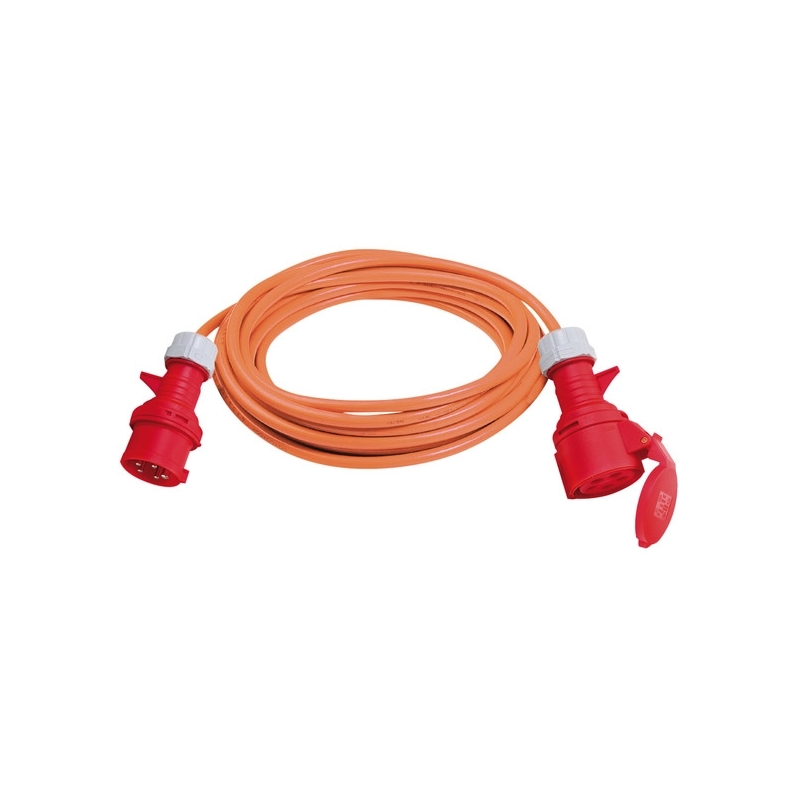 Brennenstuhl CEE predlženie 20m s fázou menica N07V3V3-F 5G2.5 400V / 16A oranžová