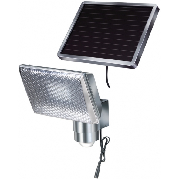 Brennenstuhl Solárny LED reflektor SOL 80 ALU IP44 s infracerveným hlásicom pohybu 8 x LED 0,5 W, 350 lm