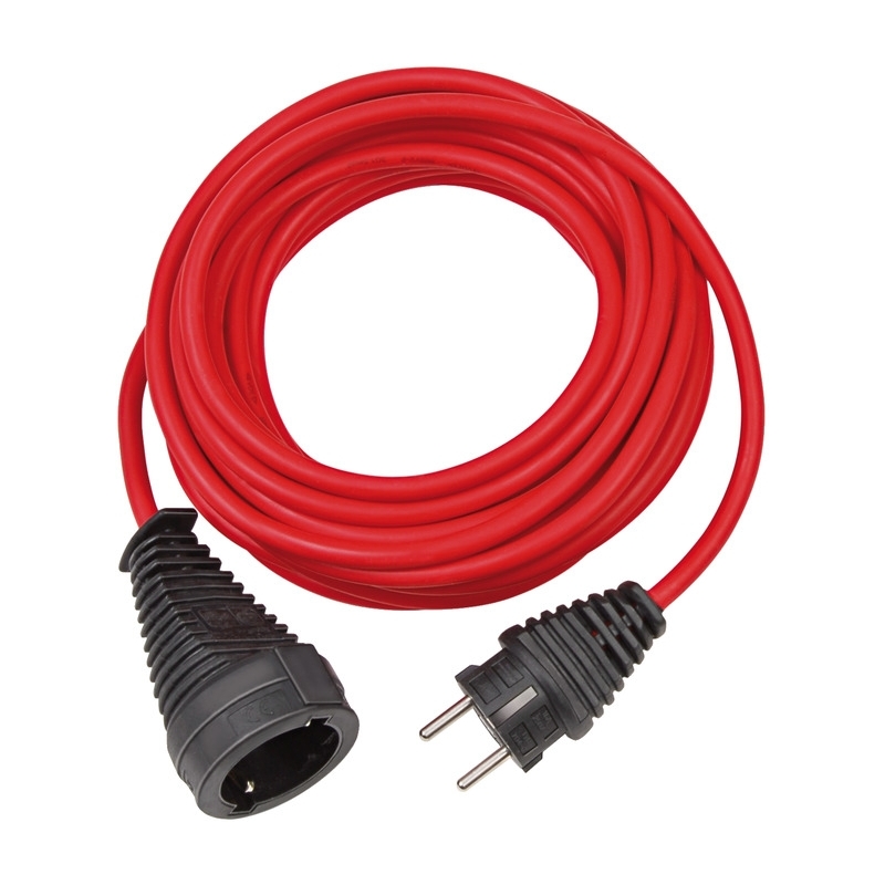 Brennenstuhl Kvalitní plastový prodlužovací kabel 10m cervená H05VV-F 3G1,5