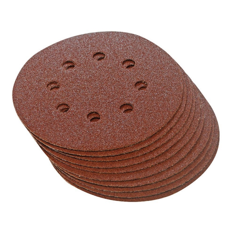 Brúsny papier 150mm pre Excentické brúsky, perforovaný, suchý zips, 10ks - zrnitosť 60