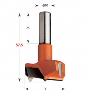 CMT 317 Sukovník pre kolíkovačky S10 L57,5 HW - D25 S-10x26 L57,5 P