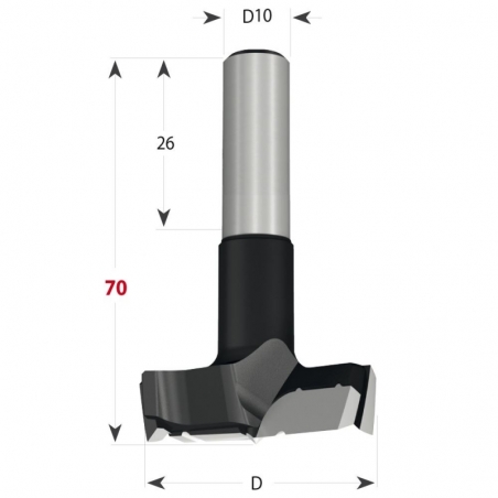 CMT 369 Xtreme Sukovník pre kolíkovačky S10 L70 HW - D18 S-10x26 L70 P