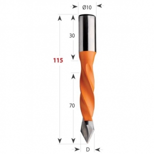 CMT 381 Vrták kolíkovací priechodzí S10 L115 HW - D5x70 S-10x20 L115 L