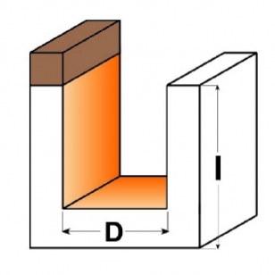 CMT C711B Drážkovacia fréza s ložiskom - D19x20 B19 S-6 HM