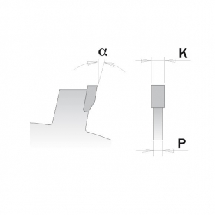 CMT Industrial Drážkovací kotúč - D150x6 d30 Z12 HM