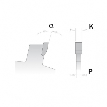 CMT Industrial Drážkovací kotúč - D150x6 d30 Z12 HM