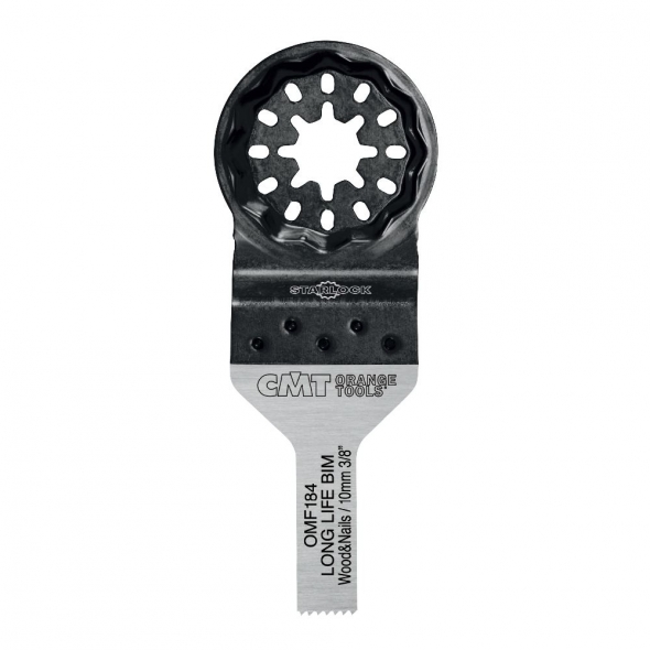 CMT Starlock Ponorný pílový list BIM s predĺženou životnosťou, na drevo a klince - 10 mm, set 5 ks