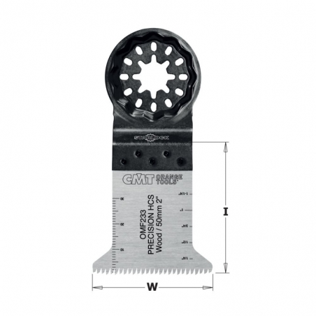 CMT Starlock Ponorný pílový list HCS s japonským ostrím, na drevo - 45 mm, set 5 ks