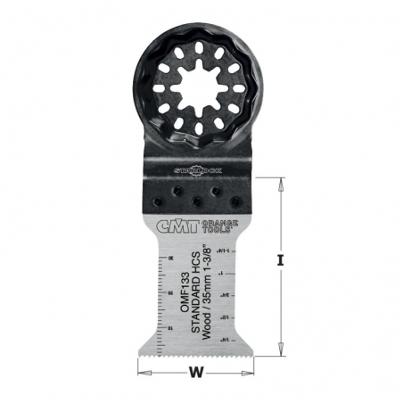 CMT Starlock Ponorný pílový list HCS, na drevo - 35 mm, set 50 ks