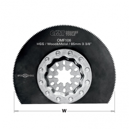 CMT Starlock Ponorný pílový list HSS, na drevo a kov - 85 mm