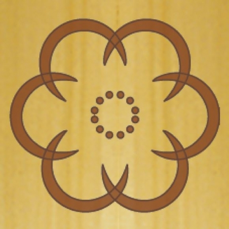 CMT Šablóna na ornamenty na ružicové vzory ROZETA 79 a 62mm