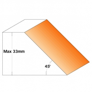 CMT Uhlová fréza 45st. MAN - D150 d50 Z2 ALU