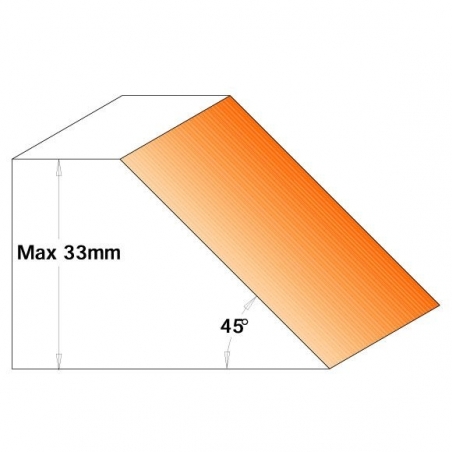 CMT Uhlová fréza 45st. MAN - D150 d50 Z2 ALU