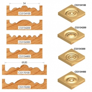 CMT Vŕtacia fréza na rozety - D69,85 L76,5 S-9,5