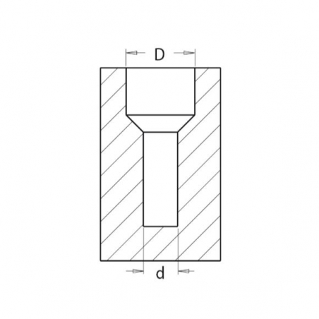 CMT Vrták so záhlbníkom a stop dorazom - 45st. D12 d4 S8