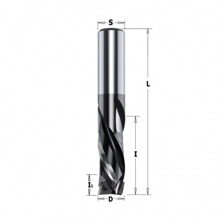IGM 190.41 DLCS Chrome Drážkovacia špirálová fréza HWM - D12,7x34,9 I1-5,2 L88,9 S-12,7 Z2+2