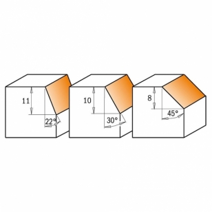 IGM F042 Úhlová žiletková fréza HW - 22st. D25x11 L65 S-6,35