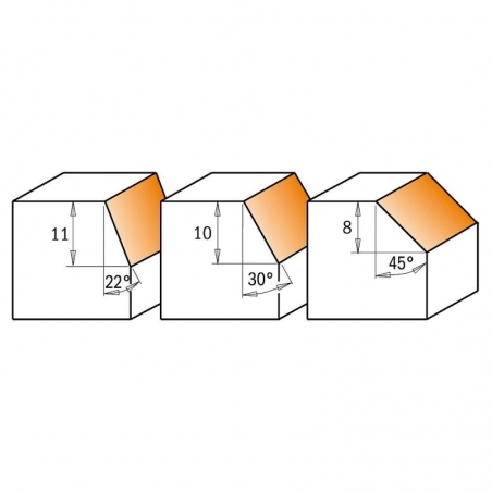 IGM F042 Úhlová žiletková fréza HW - 22st. D25x11 L65 S-6,35