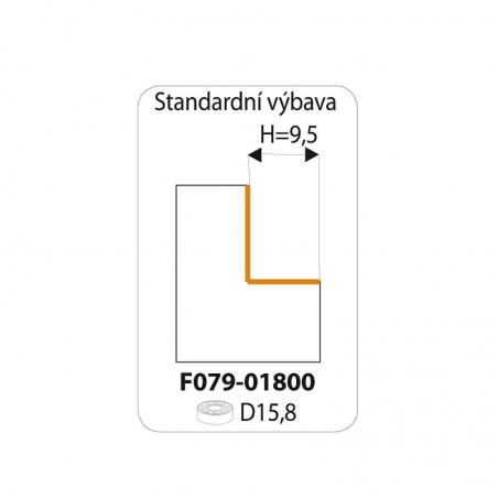 IGM F049 Zaoblovacia žiletková fréza - H12,7 D34,9x12 L55 S-6,35