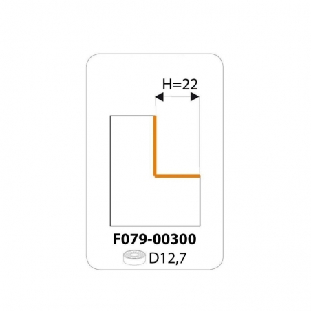 IGM F049 Falcovacia žiletková fréza HW - H22 D56,7x12 L66 S-12