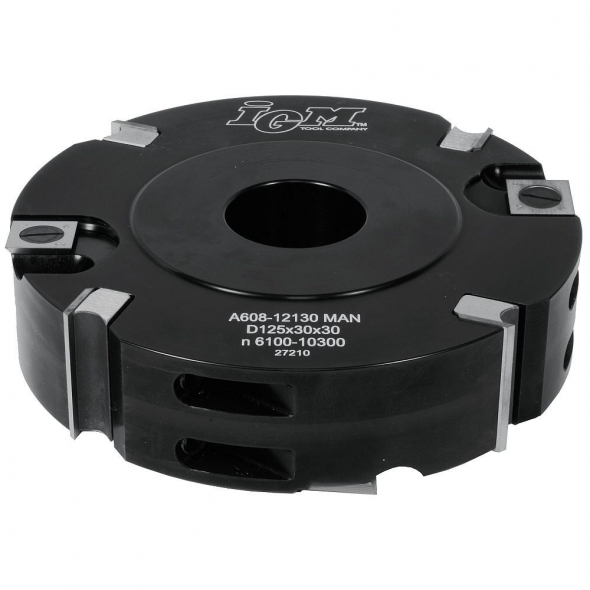 IGM F608 Falcovacia fréza s rovnými zubami MAN - D125x30 d30 Z4 V4 ALU