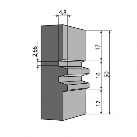 IGM F620 Škárovacia fréza na spoje MAN - D130x50 d30 Z2 ALU