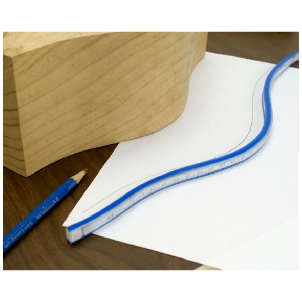 Fachmann Ohybné pravítko 90cm pre kreslenie kriviek