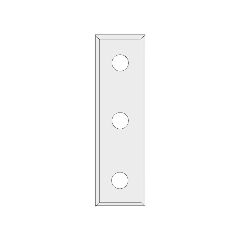 IGM N012 Žiletka tvrdokovová - 50x12x1,7 LaminoMDF (3 otvory)