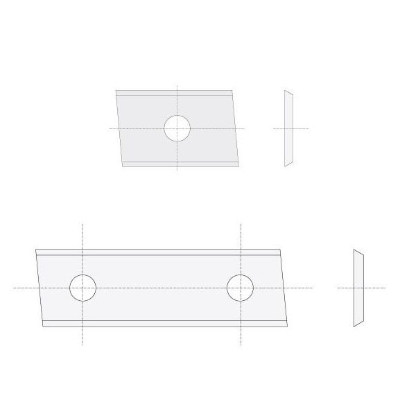 IGM N014 Žiletka tvrdokovová Z2 skosená - 30x12x1,5 LaminoMDF P