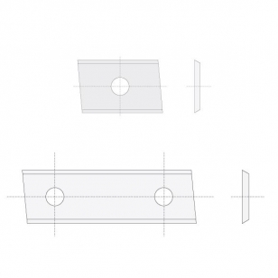 IGM N014 Žiletka tvrdokovová Z2 skosená - 30x12x1,5 LaminoMDF P