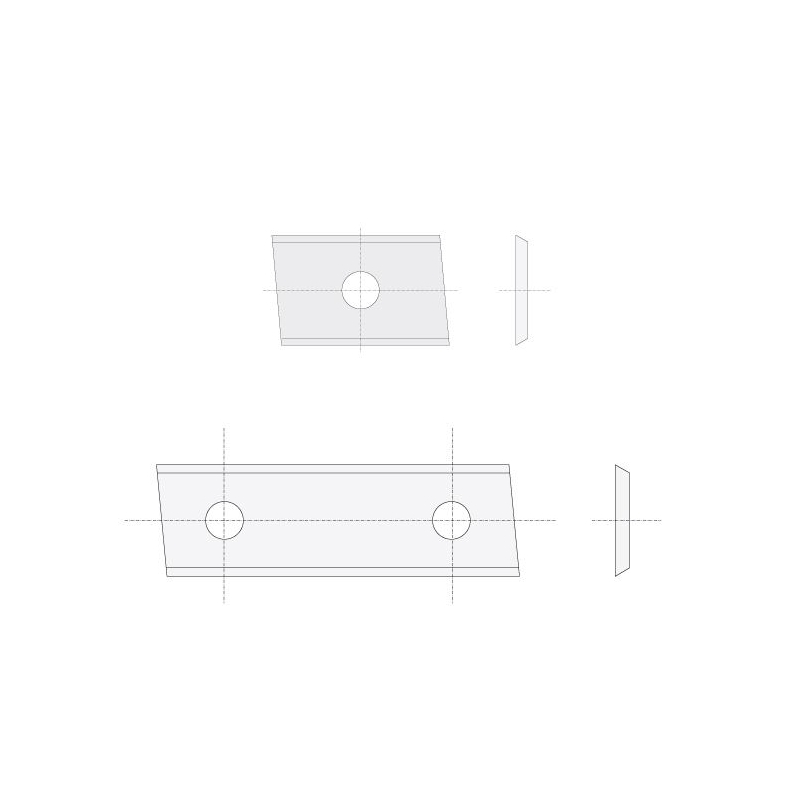 IGM N014 Žiletka tvrdokovová Z2 skosená - 30x12x1,5 LaminoMDF P