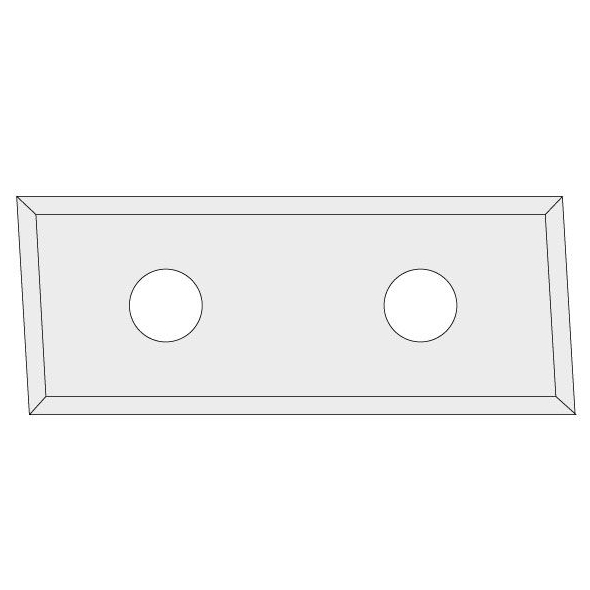 IGM N017 Žiletka tvrdokovová Z4 skosená 3st. - 48,3x12x1,5 UNI