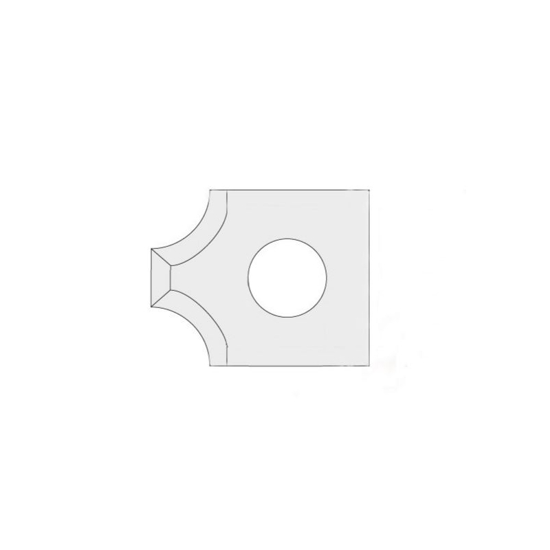 IGM N031 Žiletka tvrdokovová rádiusová - 2xR2 15x18x2 UNI