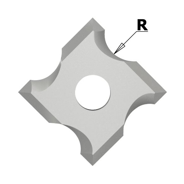 IGM N034 Žiletka tvrdokovová rádiusová - R1 mm MDF+