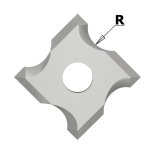 IGM N034 Žiletka tvrdokovová rádiusová - R1 mm MDF+