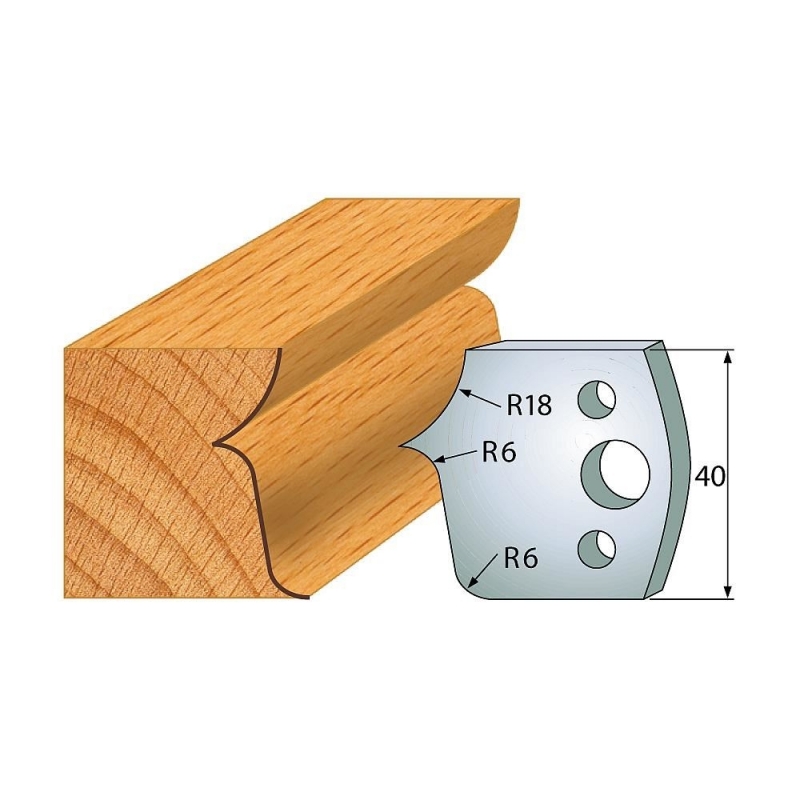 IGM Profil 046 - pár nožov 40x4mm SP