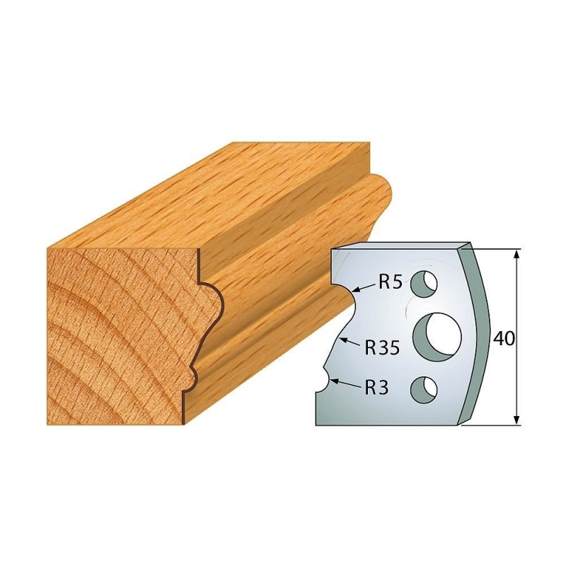 IGM Profil 081 - pár nožov 40x4mm SP