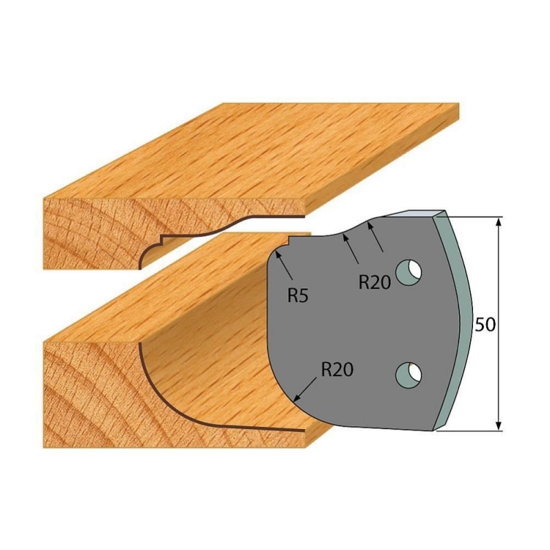 IGM Profil 577 - pár obmedzovačov 50x4mm SP