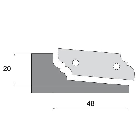 IGM Profilový nôž pre F631 - typ A, horné branie
