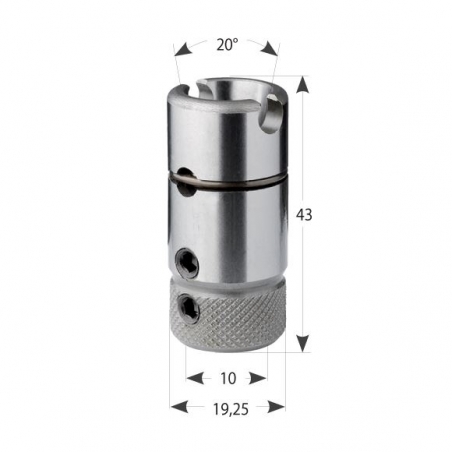 Rýchloupínacie puzdro 360 Morbidelli pre vrták S10, D19,25x43 20st. P-L