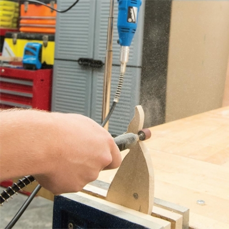 Sada brúsnych pásov s valčekami 10ks, D6,3-12,5mm + 2ks stopka S-3,2mm